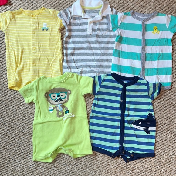 5 - Carter’s, Oshkosh, First Moments Rompers - Picture 1 of 13